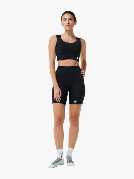 forme sports power bra and matching shorts on model